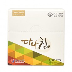 다나침 일회용침 100쌈 1통 스프링침