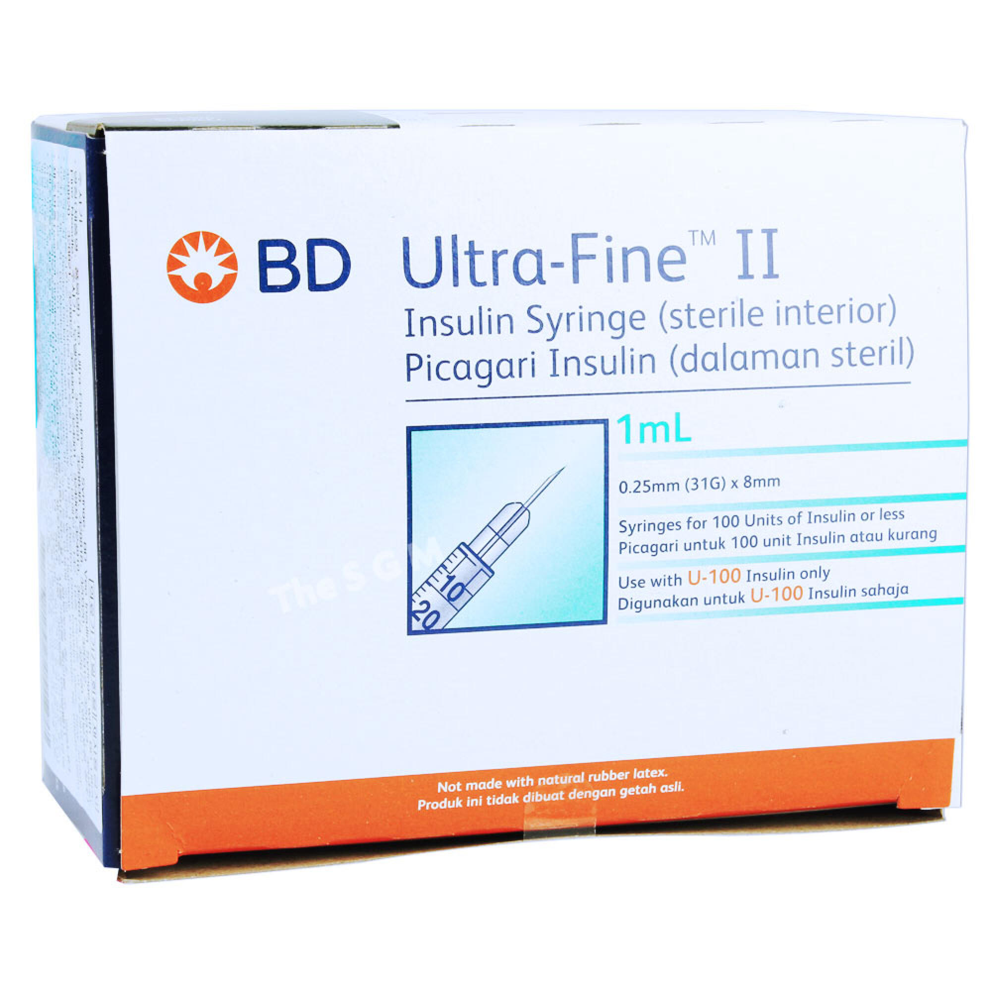 [BD]인슐린 주사기 100PCS 31G/8mm/1ml